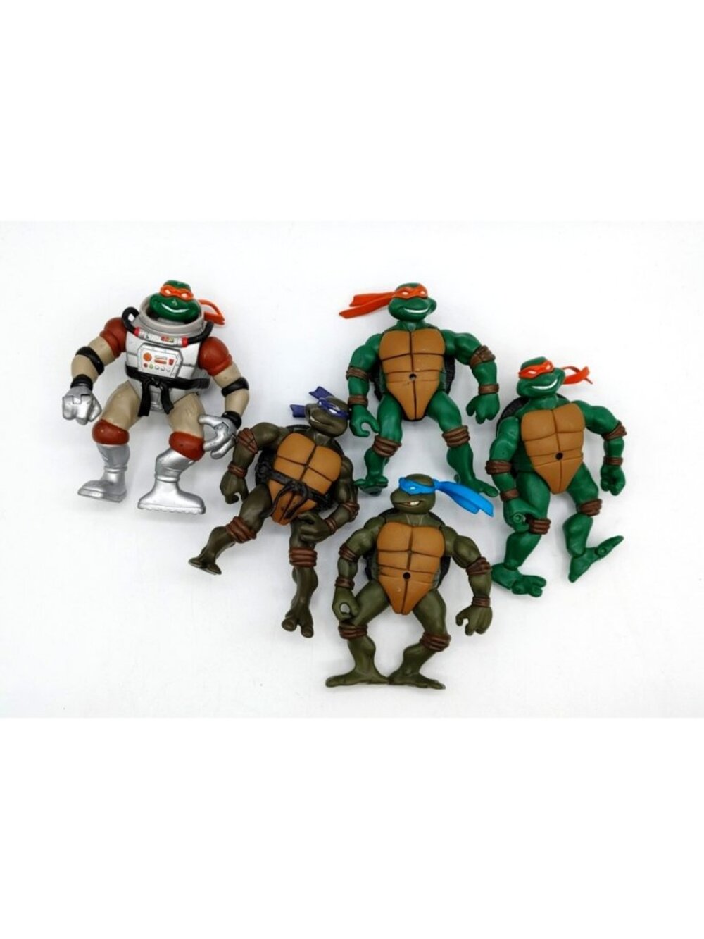 Teenage Mutant Ninja Turtles Action Figures Lot Of 5 Playmates 2002-2004